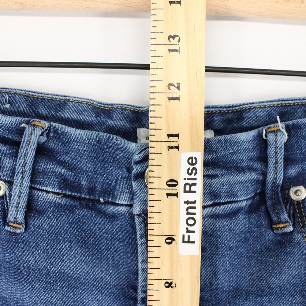 Good American Good Legs Flare Jeans Womens 10 Blue High Rise Stretch Denim - Picture 7 of 11